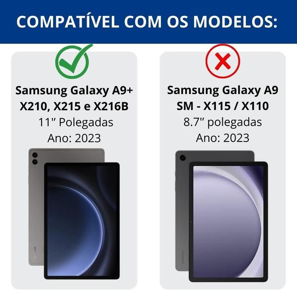 Imagem de Película Vidro Proteção Para Tablet Samsung A9+ 11 X210 X216