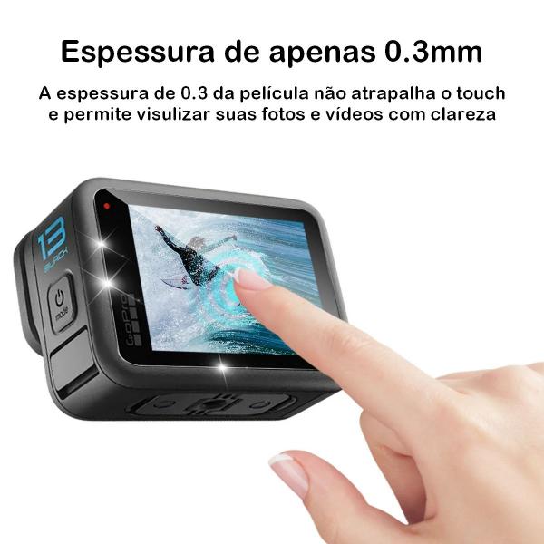 Imagem de Películas Vidro Lente e LCD Frontal/Traseiro para GoPro 13 Black