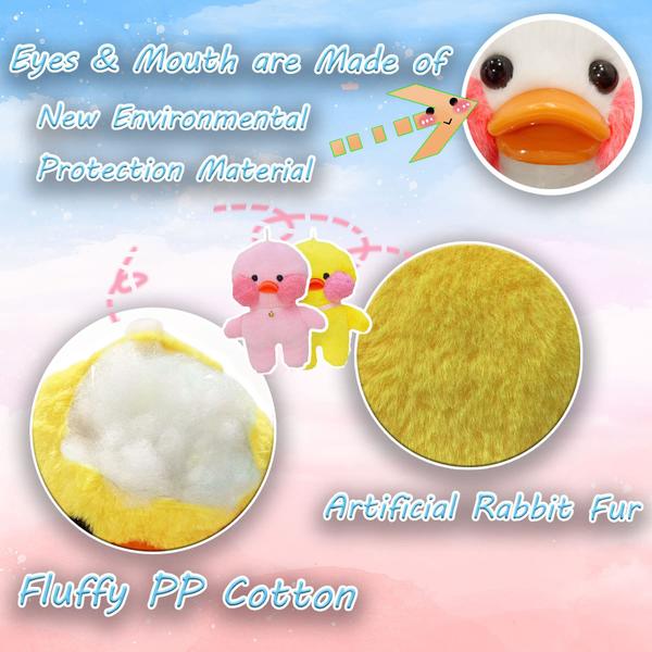 Imagem de Peluche de pelúcia MOMOMIUMIU Duck com óculos e chapéu de 30 cm