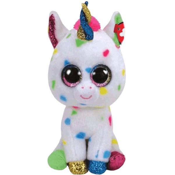 Imagem de Pelúcia Beanie Boos Unicórnio Harmonie Olhinhos de Glitter