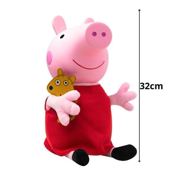 Imagem de Pelúcia Boneca Peppa Pig Com Teddy - Novabrink