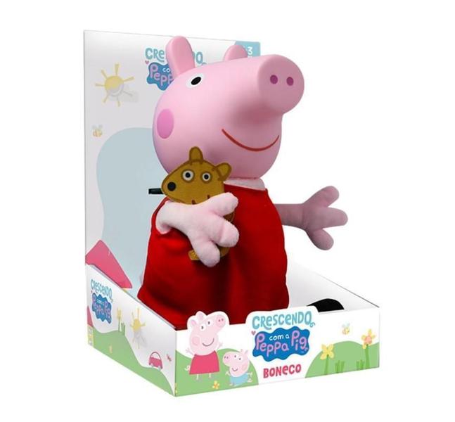 Imagem de Pelúcia Boneca Peppa Pig Com Teddy - Novabrink