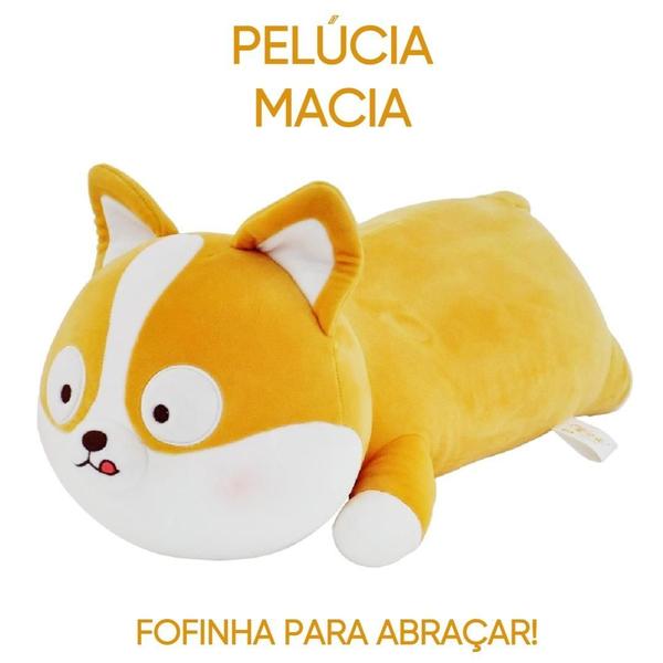 Imagem de Pelúcia Cachorrinho Travesseiro Macio Almofada Animal 50Cm