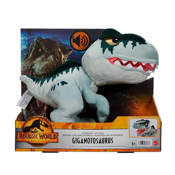 Imagem de Pelúcia Dinossauro Jurassic World Dominion Giganotosaurus com Função de Mordida HJD15 - Mattel