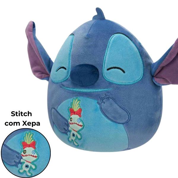 Imagem de Pelúcia Disney Stitch Squishmallows 20cm Xepa - 3848 Sunny 