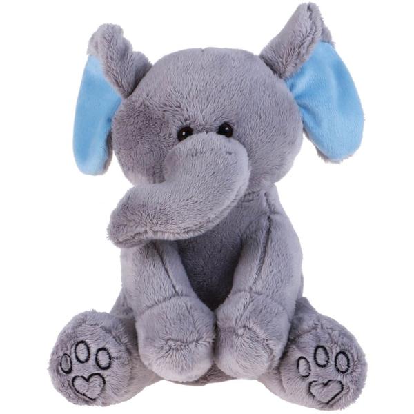 Imagem de Pelucia elefante barth azul 25cm santa klaus