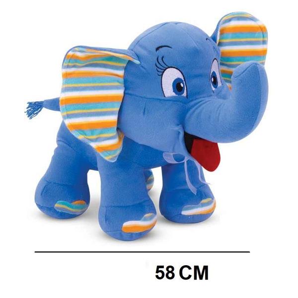 Imagem de Pelúcia Elefante Rhagi Gg Gigante Azul 58 Cm