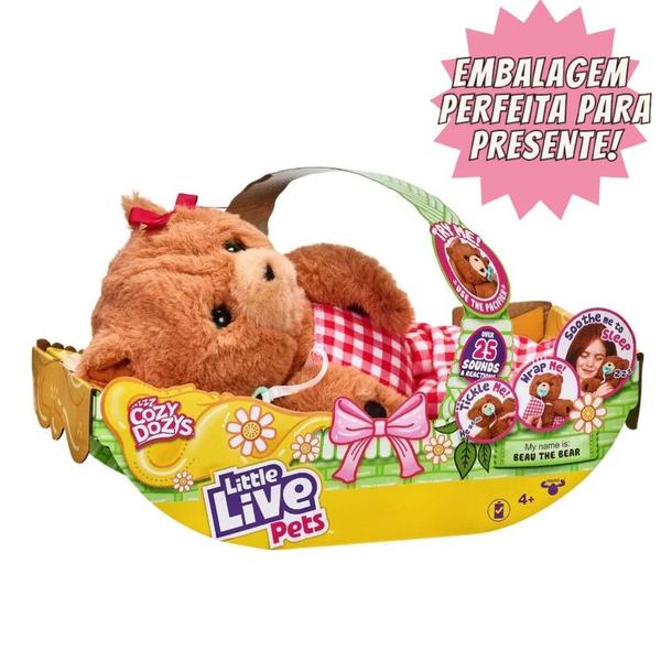 Imagem de Pelúcia Eletrônica Little Live Pets Cozy Dozy F0123-1 Fun