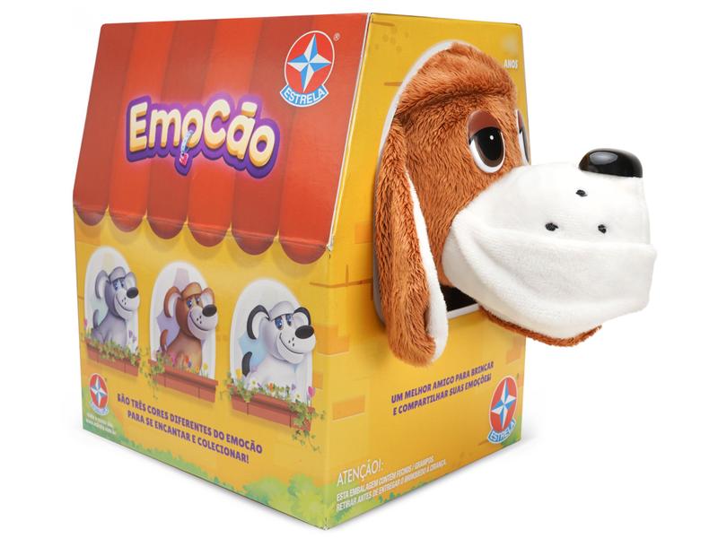 Pelúcia EmoCão Caramelo Estrela Imagem de Pelúcia EmoCão Caramelo Estrela