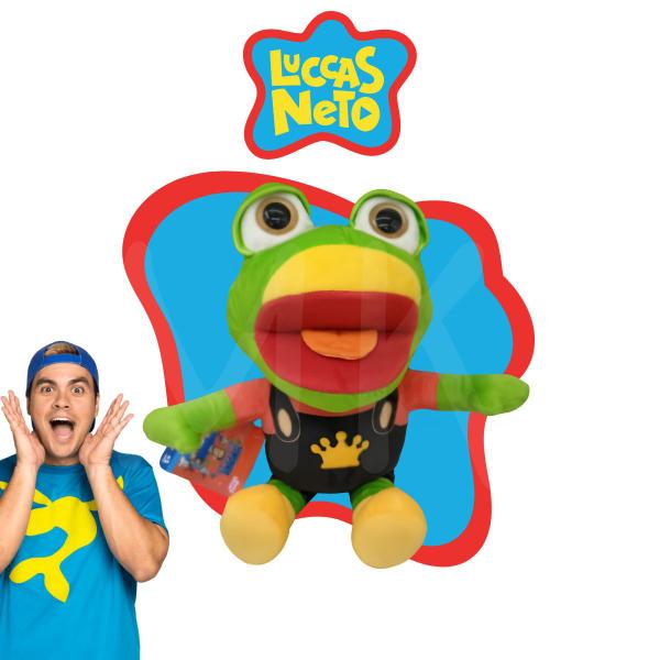 Imagem de Pelúcia Fantoche Sapo Jorge Luccas Neto NovaBrink