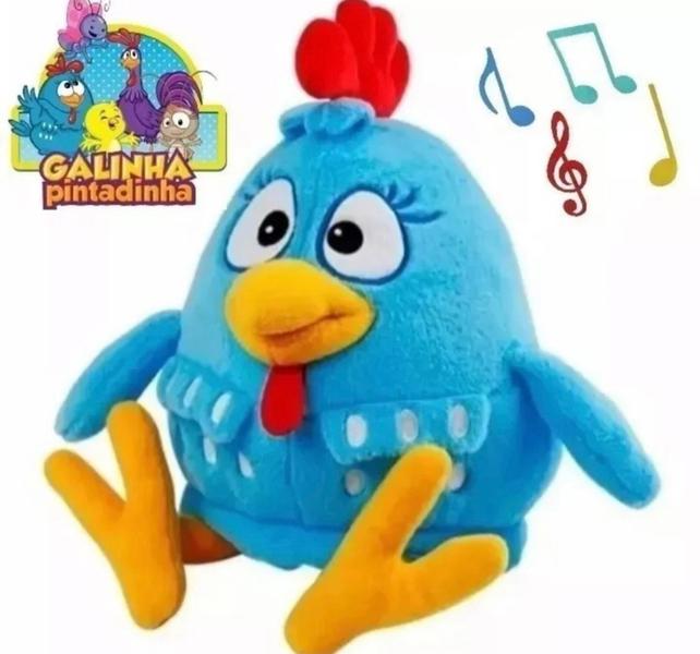 Imagem de Pelúcia Galinha Pintadinha Musical 35Cm