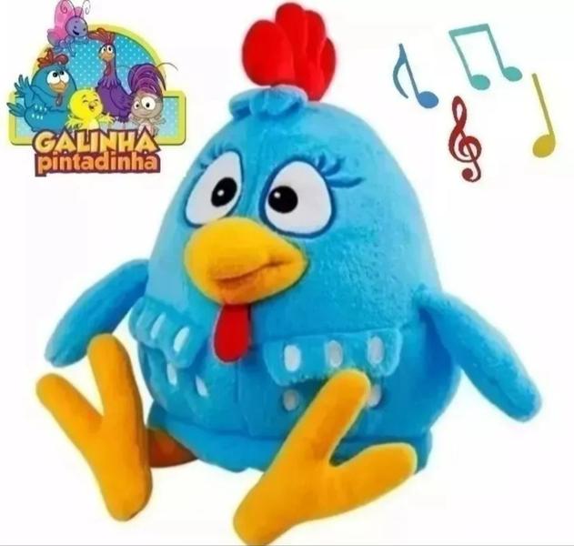 Imagem de Pelúcia Galinha Pintadinha Musical 36cm linda