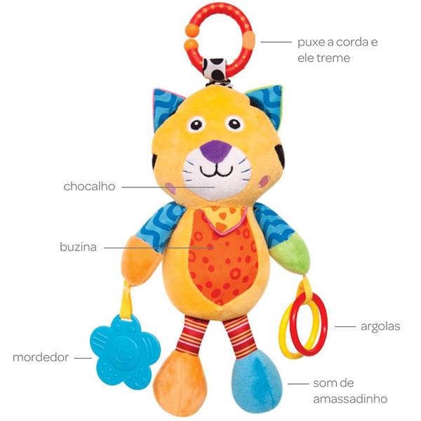 Pelúcia Gatinho Baby Atividades Treme-Treme 5911 - Buba Imagem de Pelúcia Gatinho Baby Atividades Treme-Treme 5911 - Buba