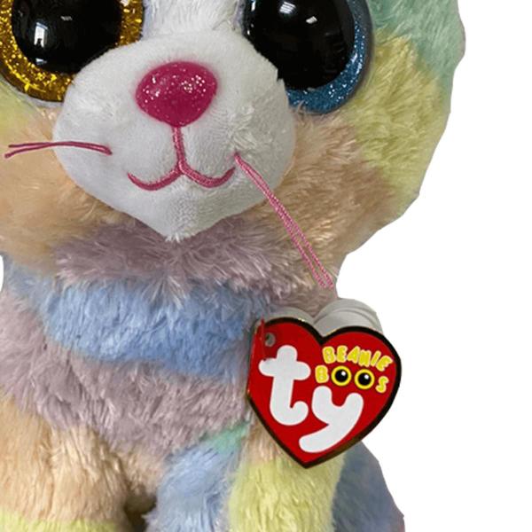 Imagem de Pelúcia Gatinho Heather Beanie Boos TY Colecionável 22cm