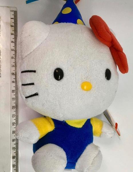 Imagem de Pelucia Hello Kitty Aniversário Ty Dtc Para Crianças 15cm Pelucia