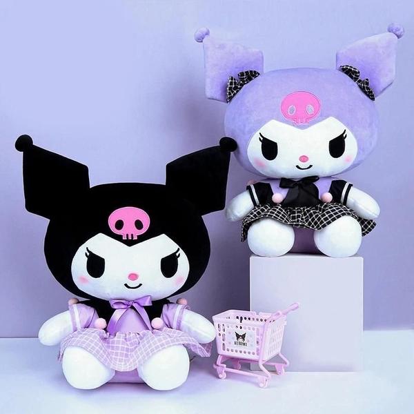 Imagem de Pelúcia Hello Kitty, Kuromi, Melody e Cinnamoroll - Brinquedo de Pelúcia Macio