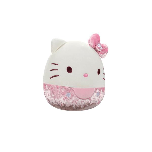 Imagem de Pelúcia Hello Kitty Rosa 20cm Veludo 50 anos Squishmallows