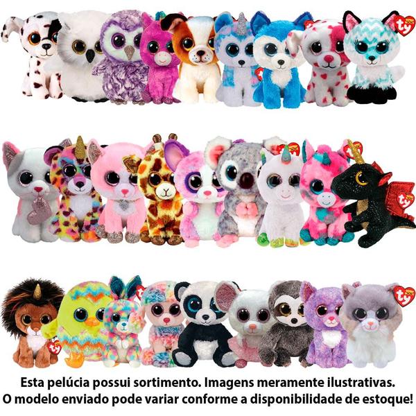 Imagem de Pelúcia Infantil - 16 cm - Beanie Boos - TY - Pequena - Sortido - Toyng