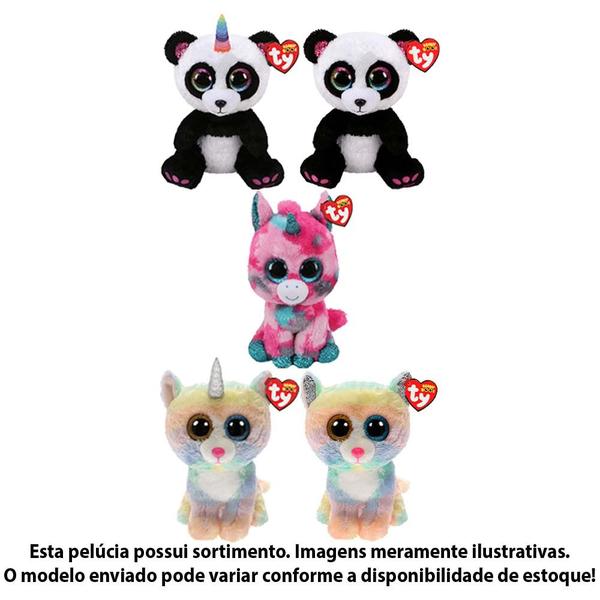 Imagem de Pelúcia Infantil - 22 cm - Beanie Boos - TY - Médio - Sortido - Toyng