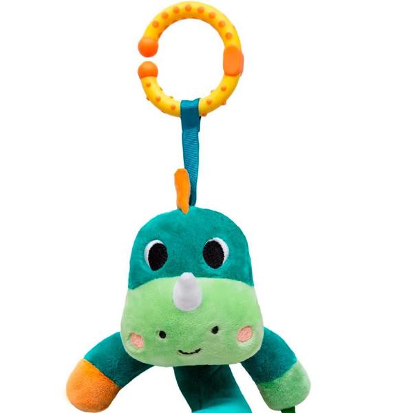 Imagem de Pelúcia Infantil - 50 cm - Bubazoo - Mola de Atividades - Dino - Verde - Buba