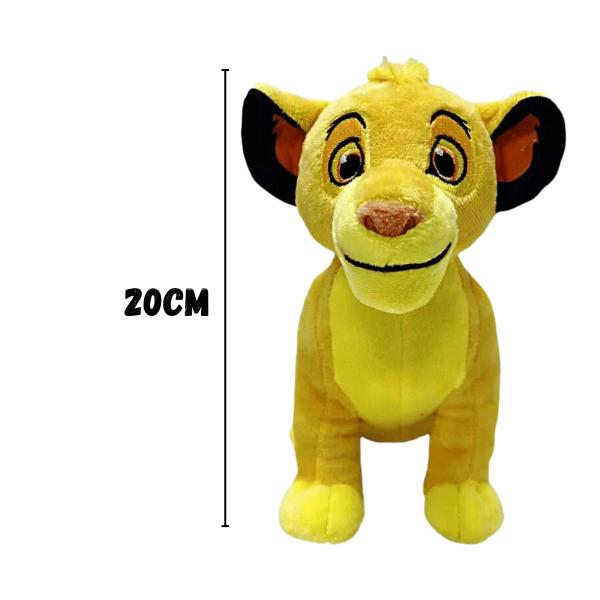 Imagem de Pelúcia Infantil Simba Rei Leão 20 cm Disney Fun F00776