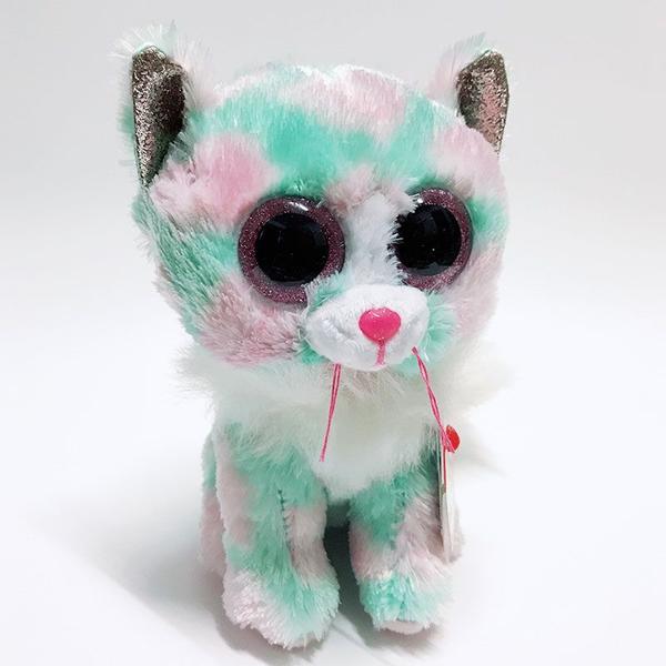 Imagem de Pelúcia Infantil Ty Beanie Boos 16cm Gatinho Rajado Opal