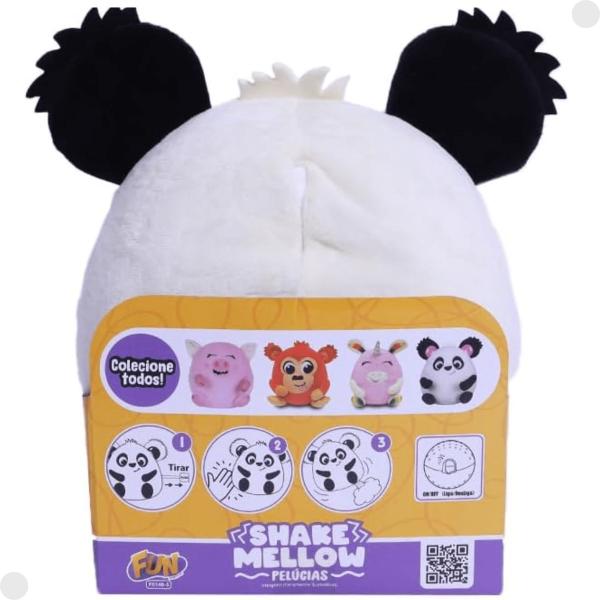 Imagem de Pelúcia Interativa Shake Mellow Panda Windy Bums 18cm F0140-5 - Fun