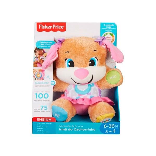 Imagem de Pelúcia Irmã do Cachorrinho Aprender e Brincar Fisher-Price FVC81 - Mattel