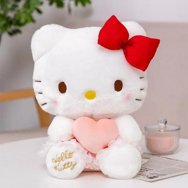 Imagem de Pelúcia Kawaii Sanrio - Hello Kitty, Kuromi, Cinnamoroll - Presentes para Bebês e Crianças