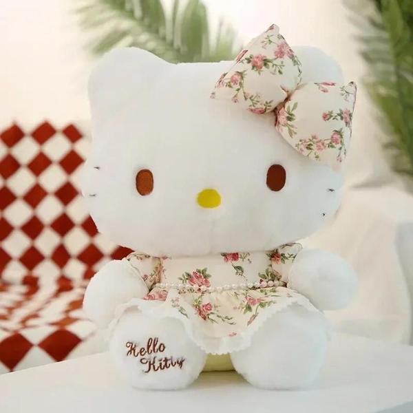 Imagem de Pelúcia Kawaii Sanrio - Hello Kitty, Kuromi, Cinnamoroll - Presentes para Bebês e Crianças