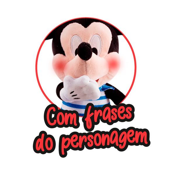 Imagem de Pelúcia Mickey Envergonhado 33cm Antialérgica Multikids