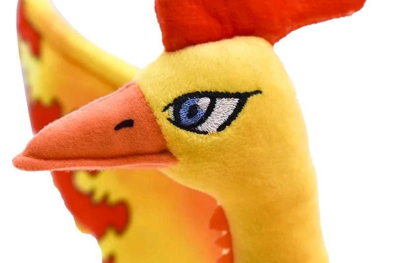 Imagem de Pelúcia Moltres Pokemon 30cm Antialérgico