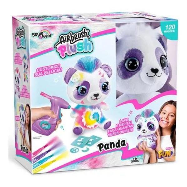Pelúcia Panda Para Pintar Style 4 Ever Airbrush F0115-4 - Fun - Fun Divirta-se Imagem de Pelúcia Panda Para Pintar Style 4 Ever Airbrush F0115-4 - Fun