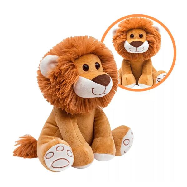 Pelucia Para Bebê Meu Leaozinho Caramelo Antialergico 25cm - Buba Imagem de Pelucia Para Bebê Meu Leaozinho Caramelo Antialergico 25cm - Buba