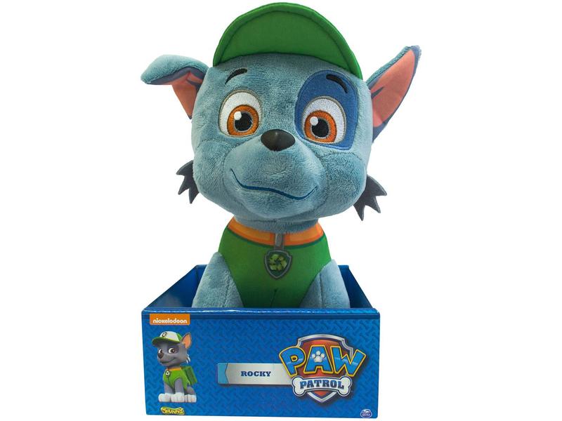 Pelúcia Paw Patrol 30 cm Pelúcia Rocky 12 - Sunny Brinquedos Imagem de Pelúcia Paw Patrol 30 cm Pelúcia Rocky 12