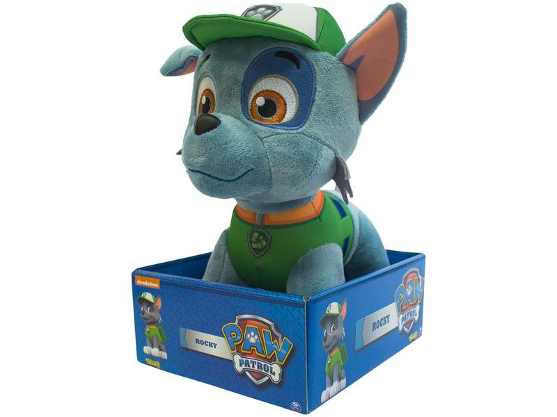 Pelúcia Paw Patrol 30 cm Pelúcia Rocky 12 - Sunny Brinquedos Imagem de Pelúcia Paw Patrol 30 cm Pelúcia Rocky 12