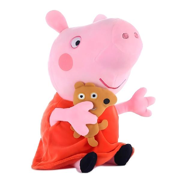 Imagem de Pelúcia Peppa Pig E George Pig Brinquedo Infantil Presente