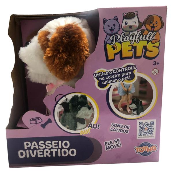 Imagem de Pelúcia Playfull Pets Passeio divertido Emite Som - Toyng - 7899871608483