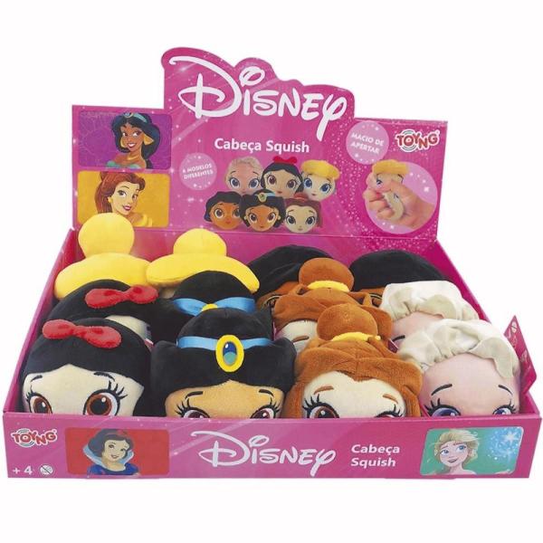 Pelucia Princesa Elsa Disney Cabeça Squish Toyng Imagem de Pelucia Princesa Elsa Disney Cabeça Squish Toyng