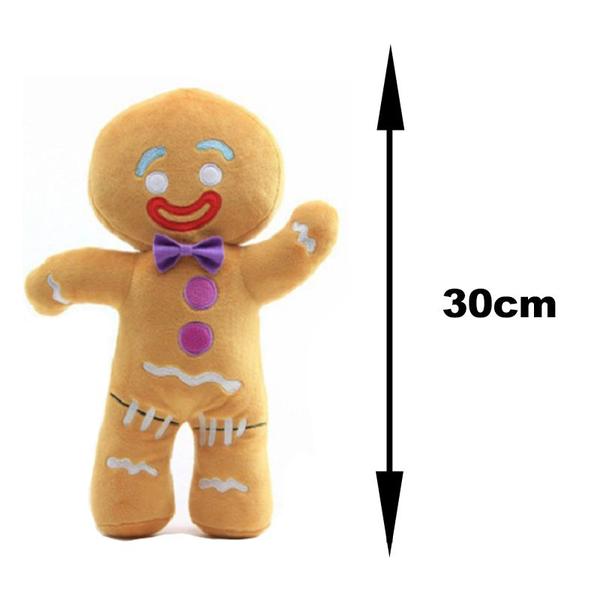 Imagem de Pelucia shrek homem biscoito 30cm