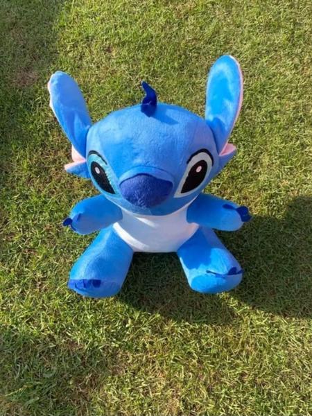 Pelúcia Stitch Grande 45 cm fofo Natal criança - antialérgico - JT Babys Imagem de Pelúcia Stitch Grande 45 cm fofo Natal criança - antialérgico