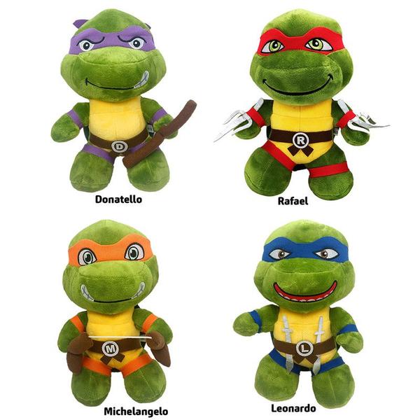 Imagem de Pelucia tartaruga ninja raphael leonardo 26cm escolha