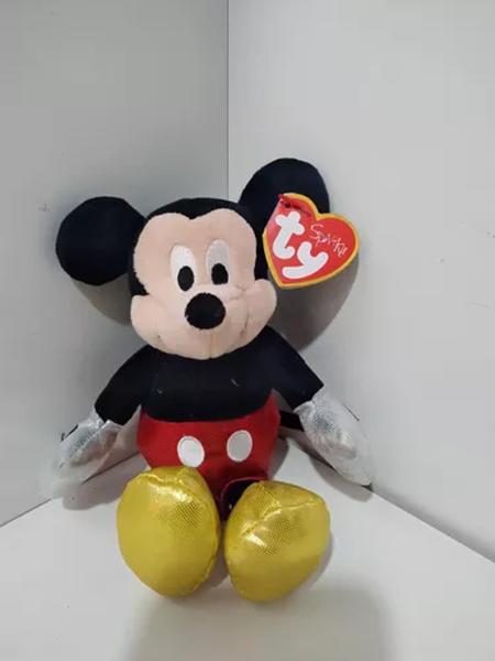 Imagem de Pelucia Ty Beanie Babies Disney Mickey 20 cm