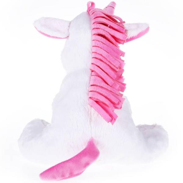 Imagem de Pelucia unicornio loli sentado branco 25cm santa klaus