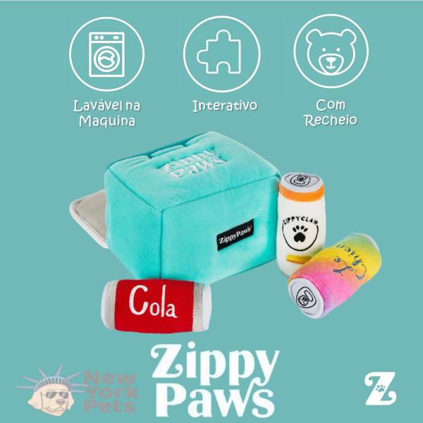 Imagem de Pelúcia Zippypaws Burrow Brinquedo Com Apito Caixa de Gelo Para Cães E Gatos