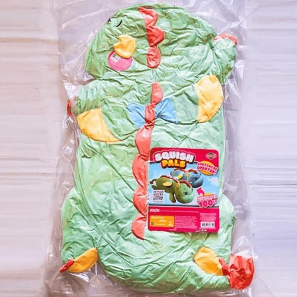 Pelúcias Dragão Verde e Azul Squish Pals Deluxe 100cm Toyng Imagem de Pelúcias Dragão Verde e Azul Squish Pals Deluxe 100cm Toyng