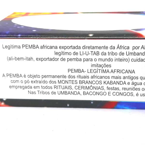 Imagem de Pemba Africana Azul Claro e Branca Kit Ritual Ponto Riscado