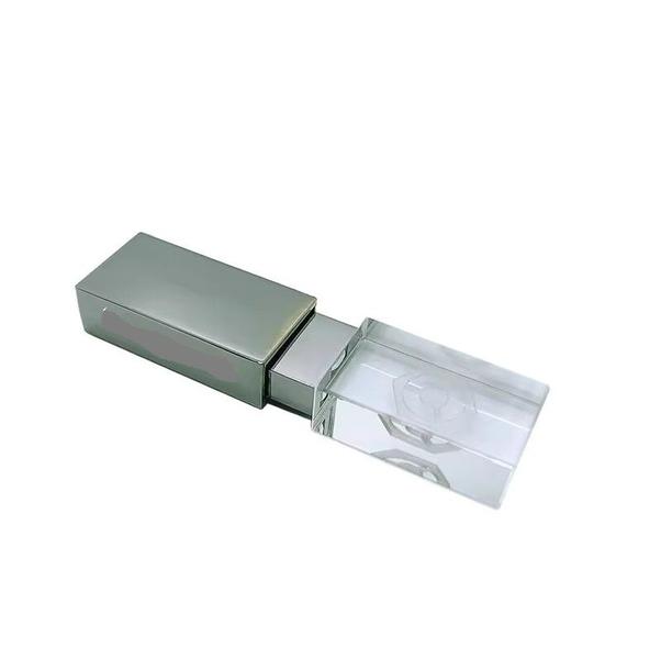 Imagem de Pen Drive 128GB Cristal Diodo Logotipo Pioneer Dj Usb 3.0 + Estojo