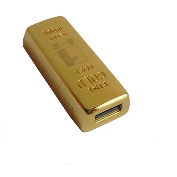 Imagem de Pen Drive 128gb Estilizado Barra De Ouro USB 2.0 Tipo A