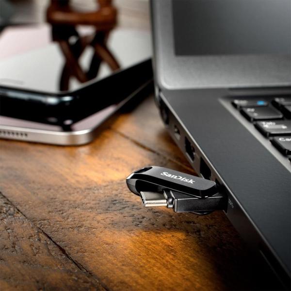 Imagem de Pen Drive 128GB Sandisk Ultra Dual Drive Go, USB-C, Preto - SDDDC3-128G-G46